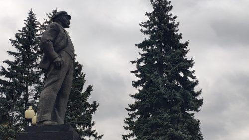 Площадь Ленина, памятник Ленину в Унече