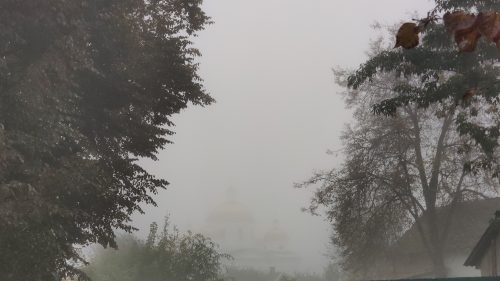 мглин собор в тумане