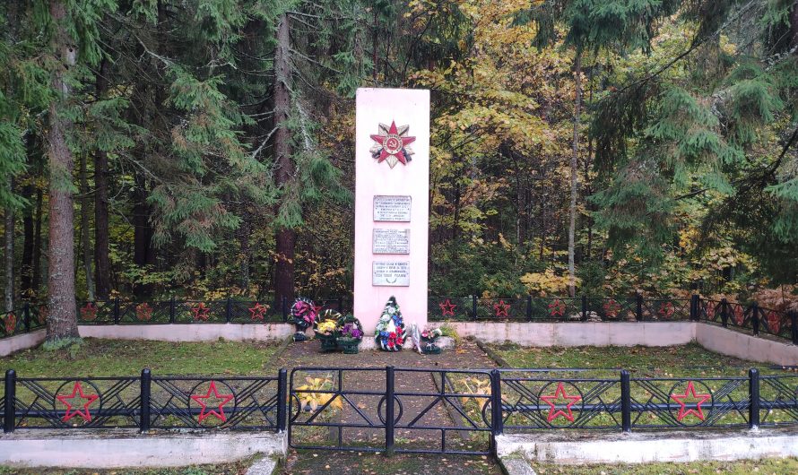 Братская Могила 10 воинов 380 стрелковой дивизии умерших от ран в медсанбате в сентябре 1943 года. 2 км от деревни Харитоновка.
