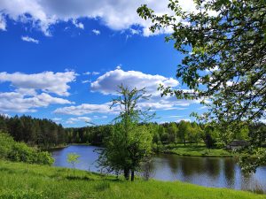 Красивый водоём на реке. село Гастёнка фото 2